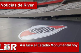 Asi luce el Estadio Monumental hoy
