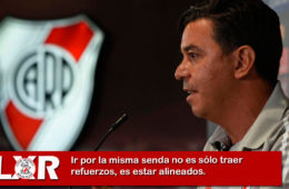 Ir por la misma senda no es sólo traer refuerzos, es estar alineados.