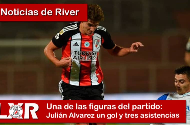 Julián Alvarez un gol y tres asistencias