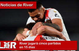 River jugará cinco partidos en 15 dias
