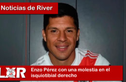 Enzo Pérez con una molestia en el isquiotibial derecho
