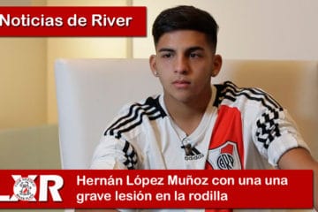 Hernán López Muñoz con una una grave lesión en la rodilla