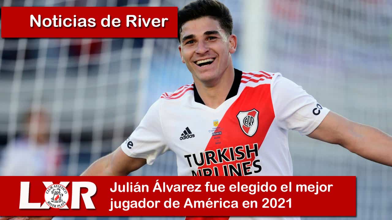 Julián Álvarez fue elegido el mejor jugador de América en 2021
